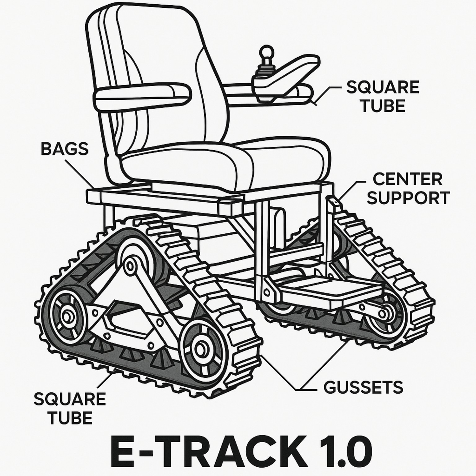 E-Track 1.0 tracked mobility platform concept